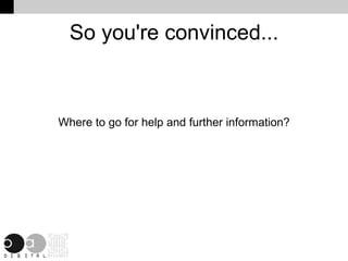Interoperability No need to change file formats with every software release No proprietary file formats only usable with one  package Will co-exist with your proprietary GIS! ©  OpenGeo 