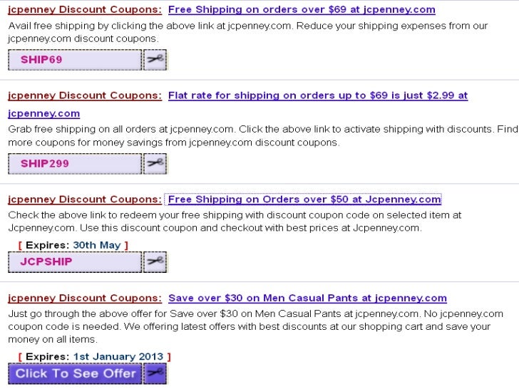 jcpenney discount coupons