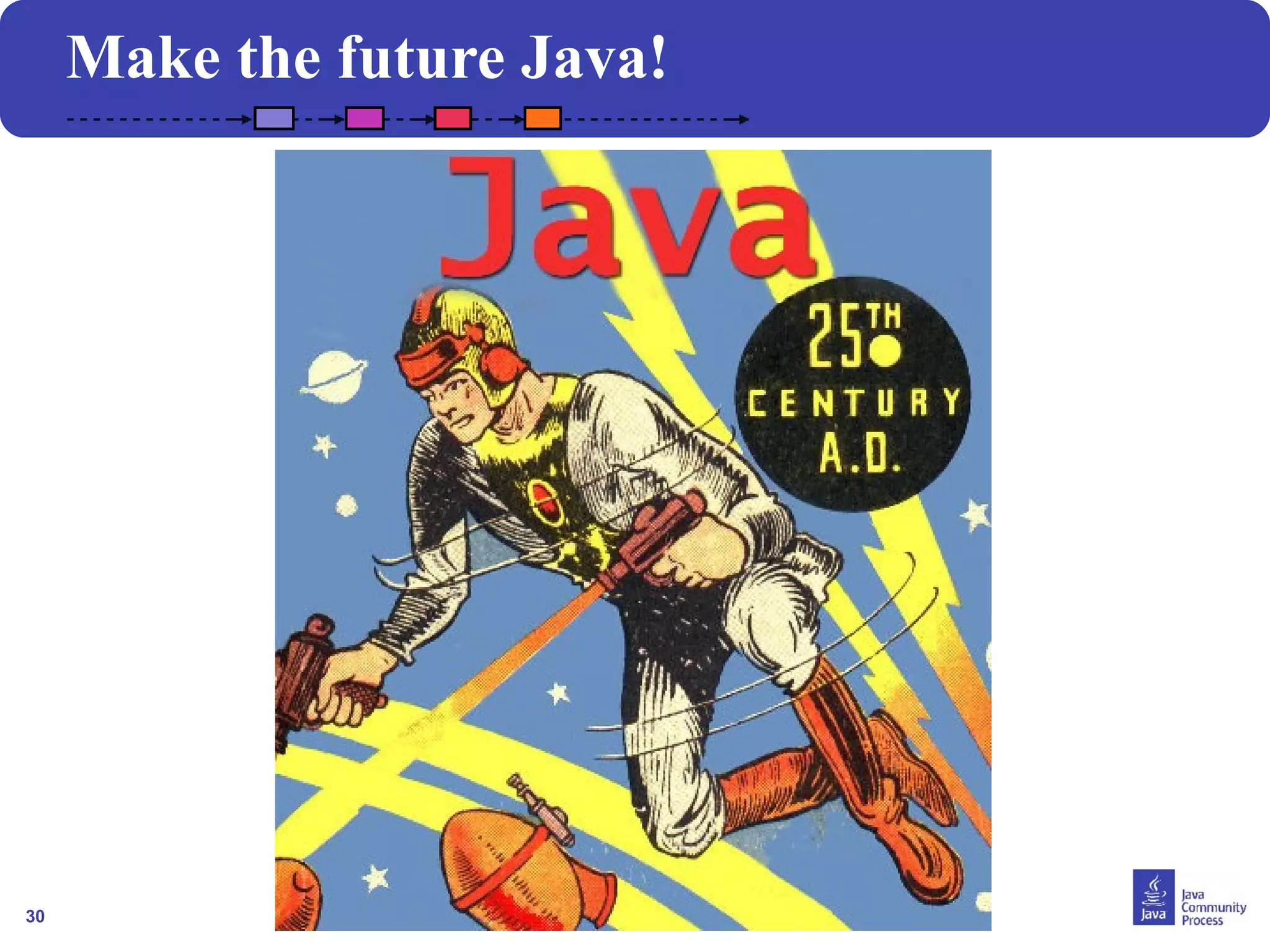 30
Make the future Java!
 