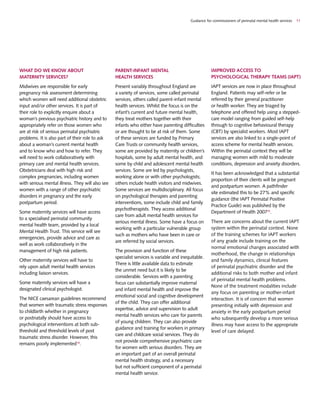 Guidance for commissioners of perinatal mental health services | PDF