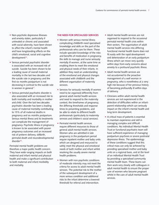 Guidance for commissioners of perinatal mental health services | PDF