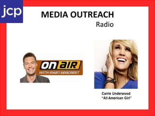 MEDIA OUTREACH
Radio
 