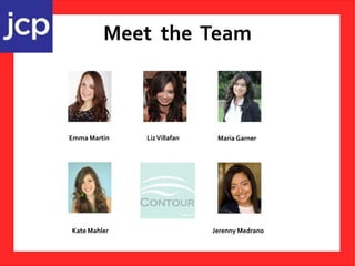 Meet the Team
Emma Martin LizVillafan Maria Garner
Kate Mahler Kaitlyn Holstine Jerenny Medrano
 
