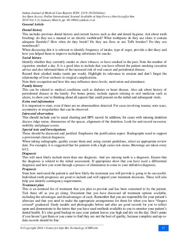 DENTAL CASE REPORT FOR PUBLICATION; STEP BY STEP