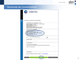 Demande de numérotation
29 mai 2015
20
 