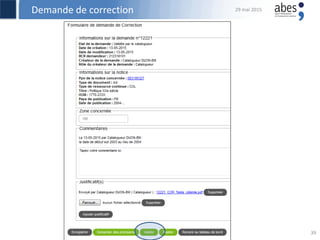 Demande de correction 29 mai 2015
39
 
