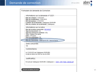 Demande de correction 29 mai 2015
40
 