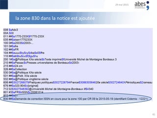 la zone 830 dans la notice est ajoutée
29 mai 2015
41
 