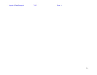 Journal of Case Research Vol. 1 Issue ii
141
 
