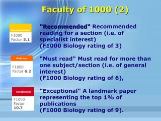 Scimago - Scopus
•  Même concept de calcul que
l Eigenfactor, mais sur 3 ans
•  Page Rank appliqué au réservoir
défini de la base SCOPUS
d Elsevier
•  Couverture SCOPUS plus large
que le JCR qui sert de souche à
l Eigenfactor
 