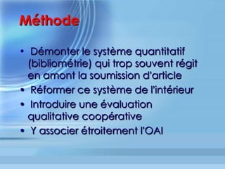 EVALUATION	DES	PUBLICATIONS	
13875 titres revendiqués
sur la Plate-Forme propriétaire de l ISI
WEB OF SCIENCE (WoS)
[2016]
 