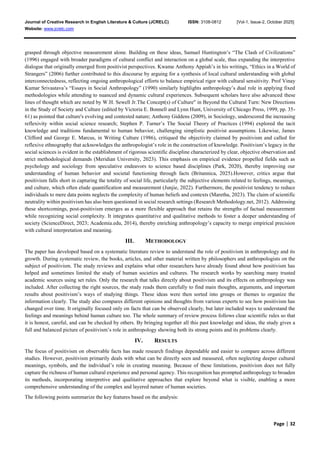 Understanding Positivism and Its Role in Anthropology | PDF
