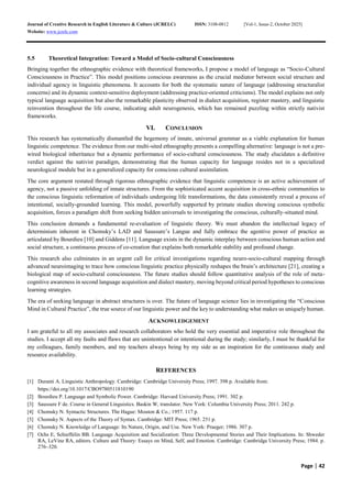 Language in Practice: A Performance of Socio-Cultural Consciousness | PDF