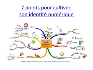 7 points pour cultiver
son identité numérique
 