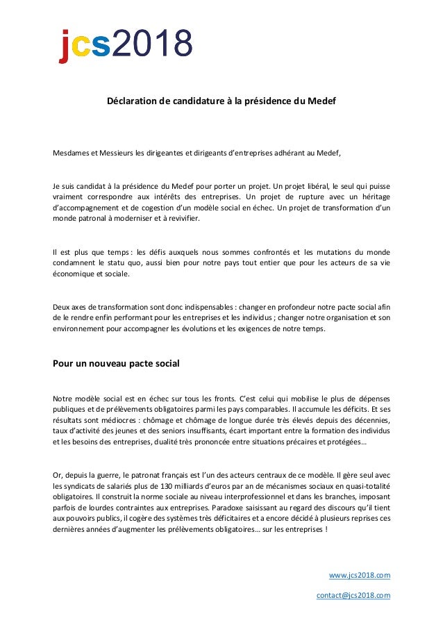 Lettre De Candidature Definition