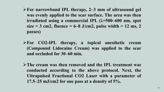Ipl Parameters journal club - scar revision with laser and narrowband intensed pulsed ...