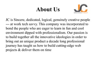 Jc Development JC Software Solution – Full-Service Web & App Development | PPTX