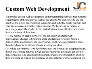 Custom Web Development Services — JC Software Solution | Scalable Web ...