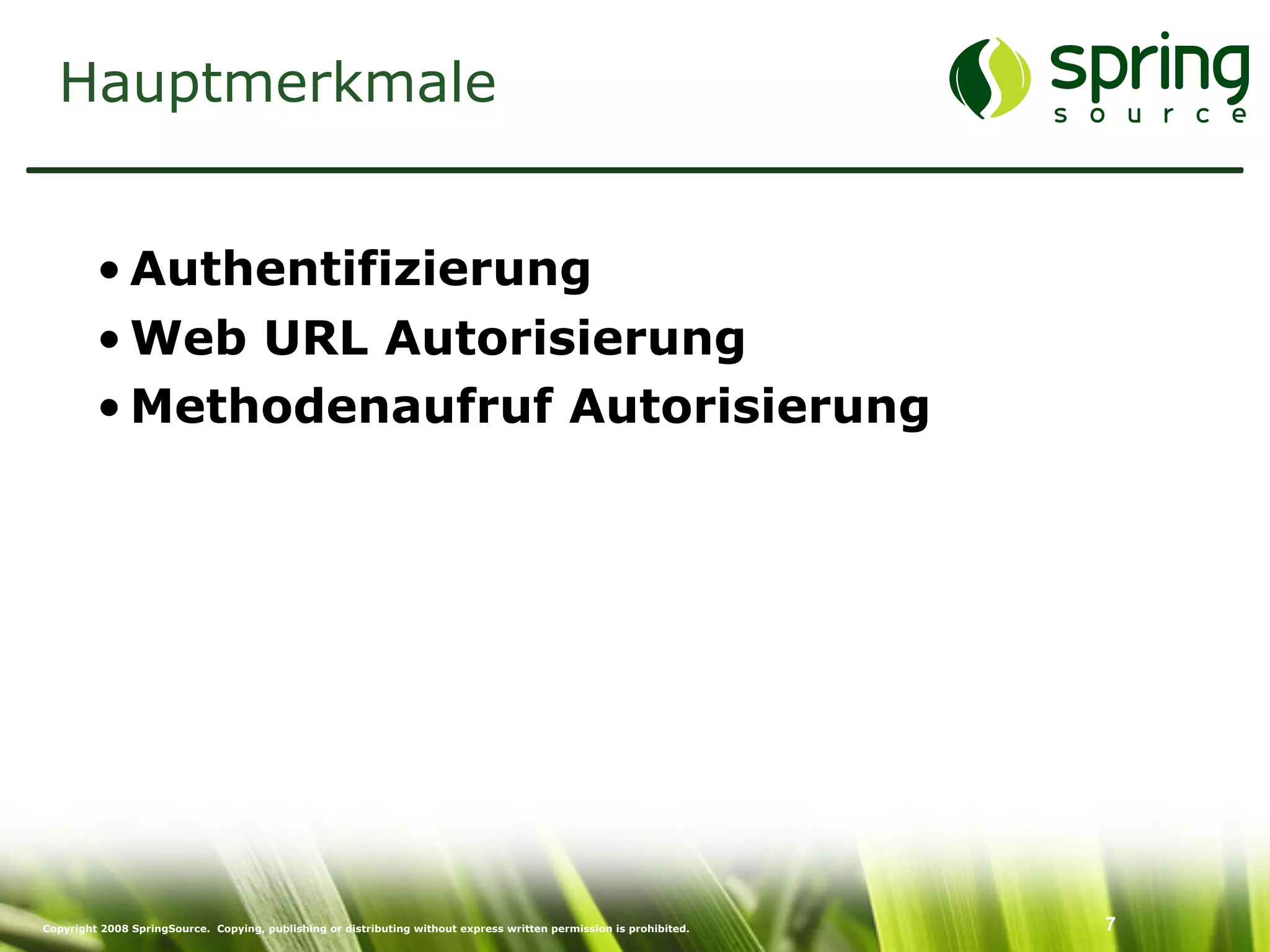 Enterprise Security mit Spring Security