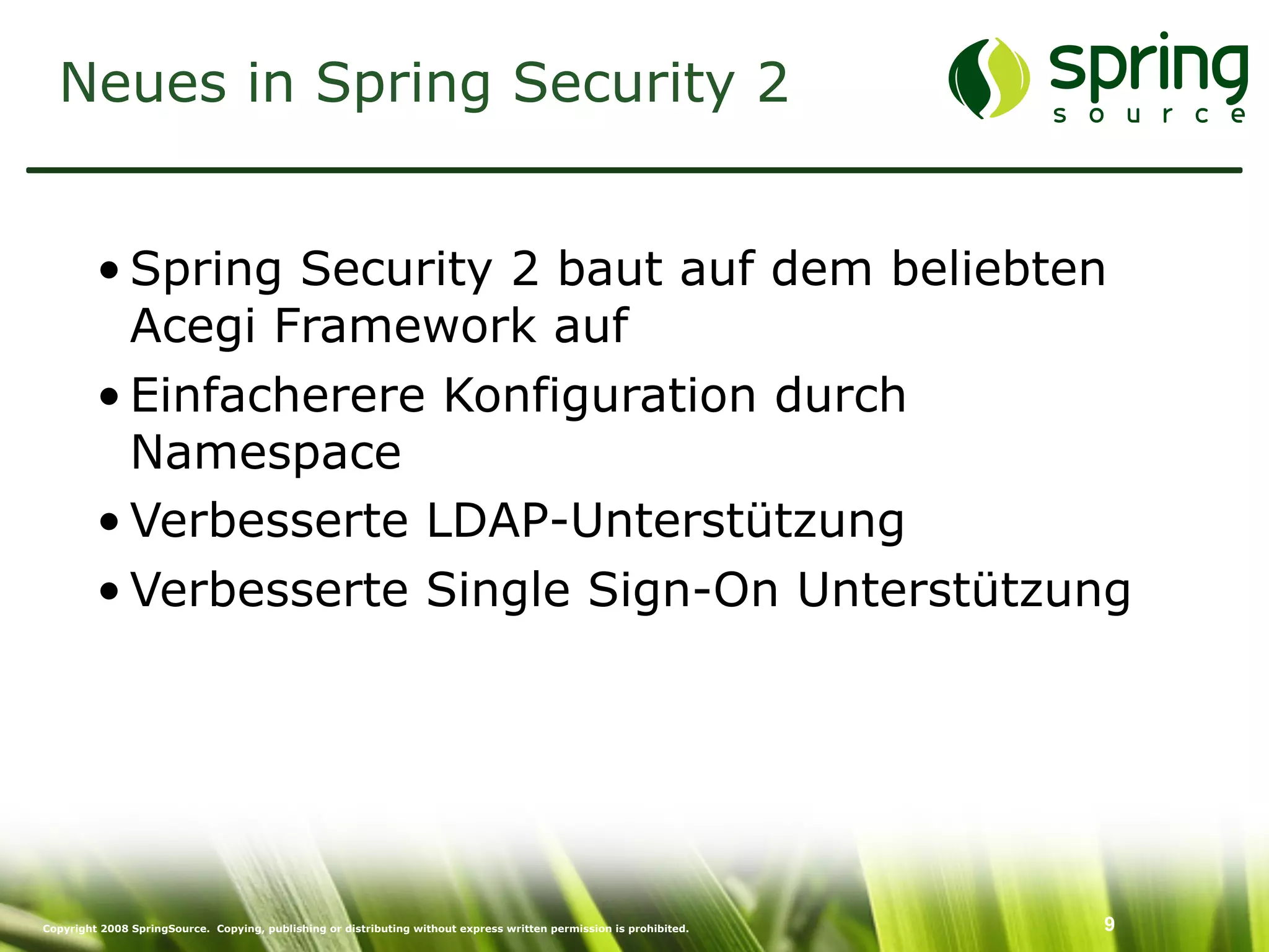 Enterprise Security mit Spring Security