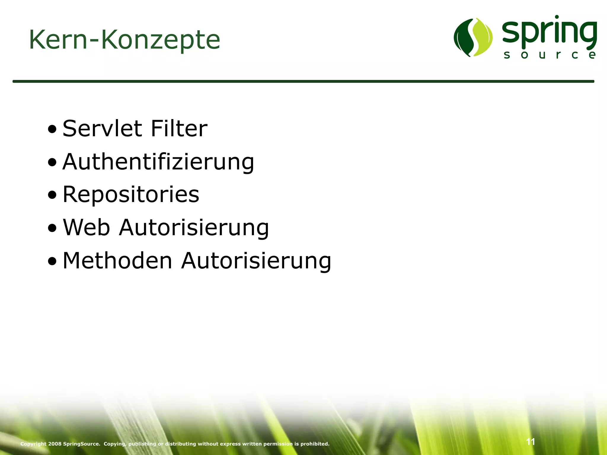 Enterprise Security mit Spring Security
