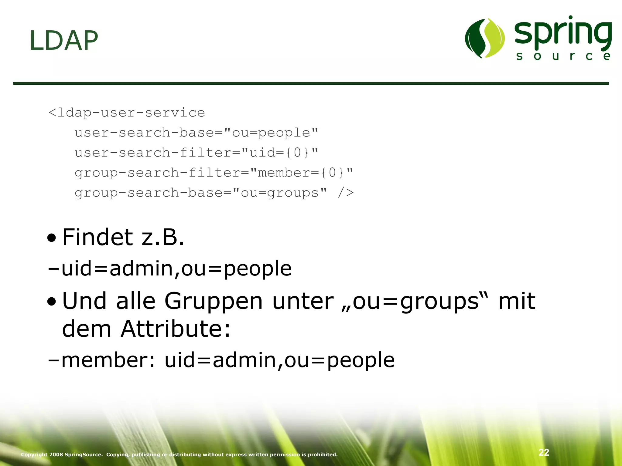 Enterprise Security mit Spring Security