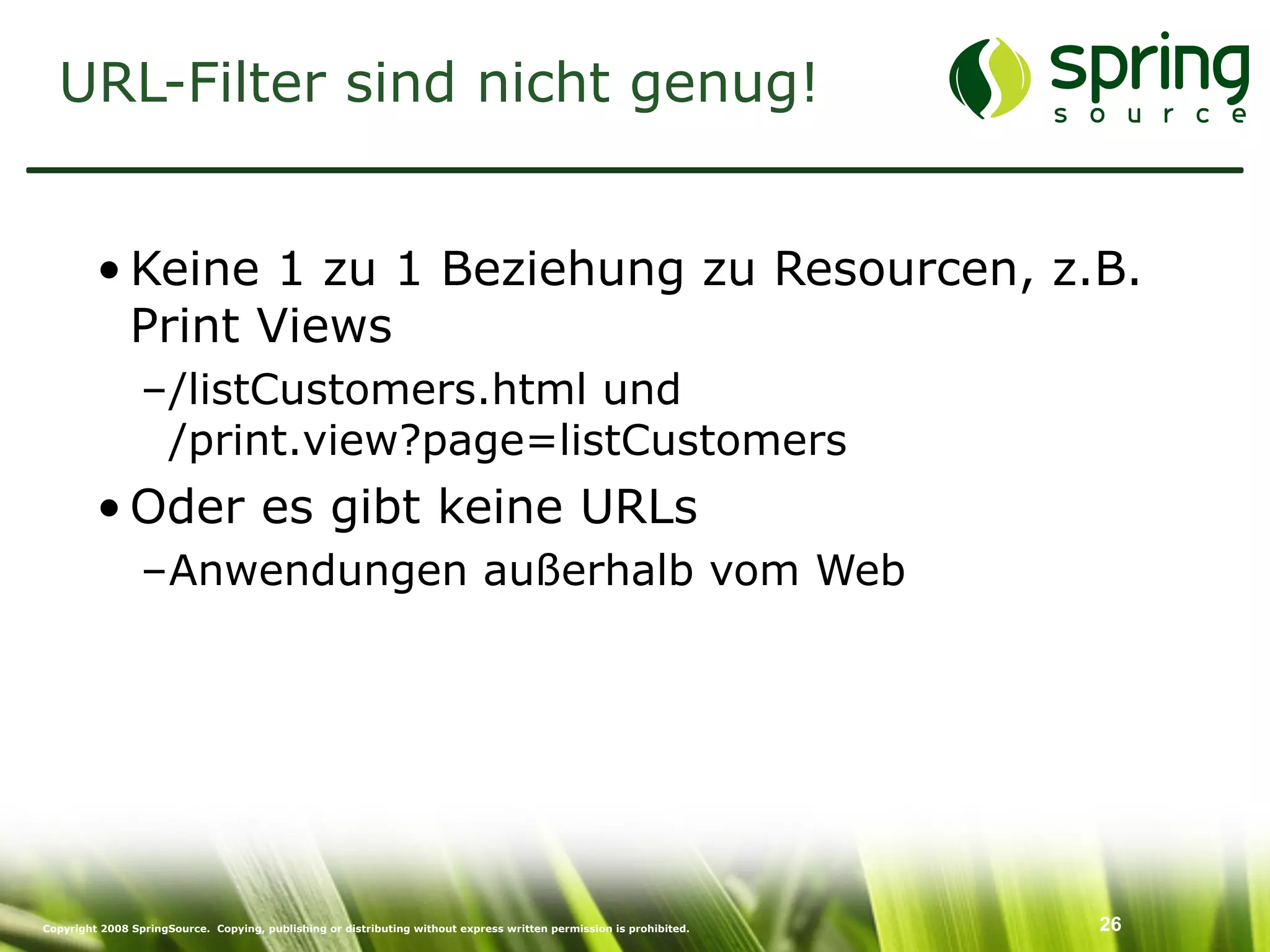 Enterprise Security mit Spring Security