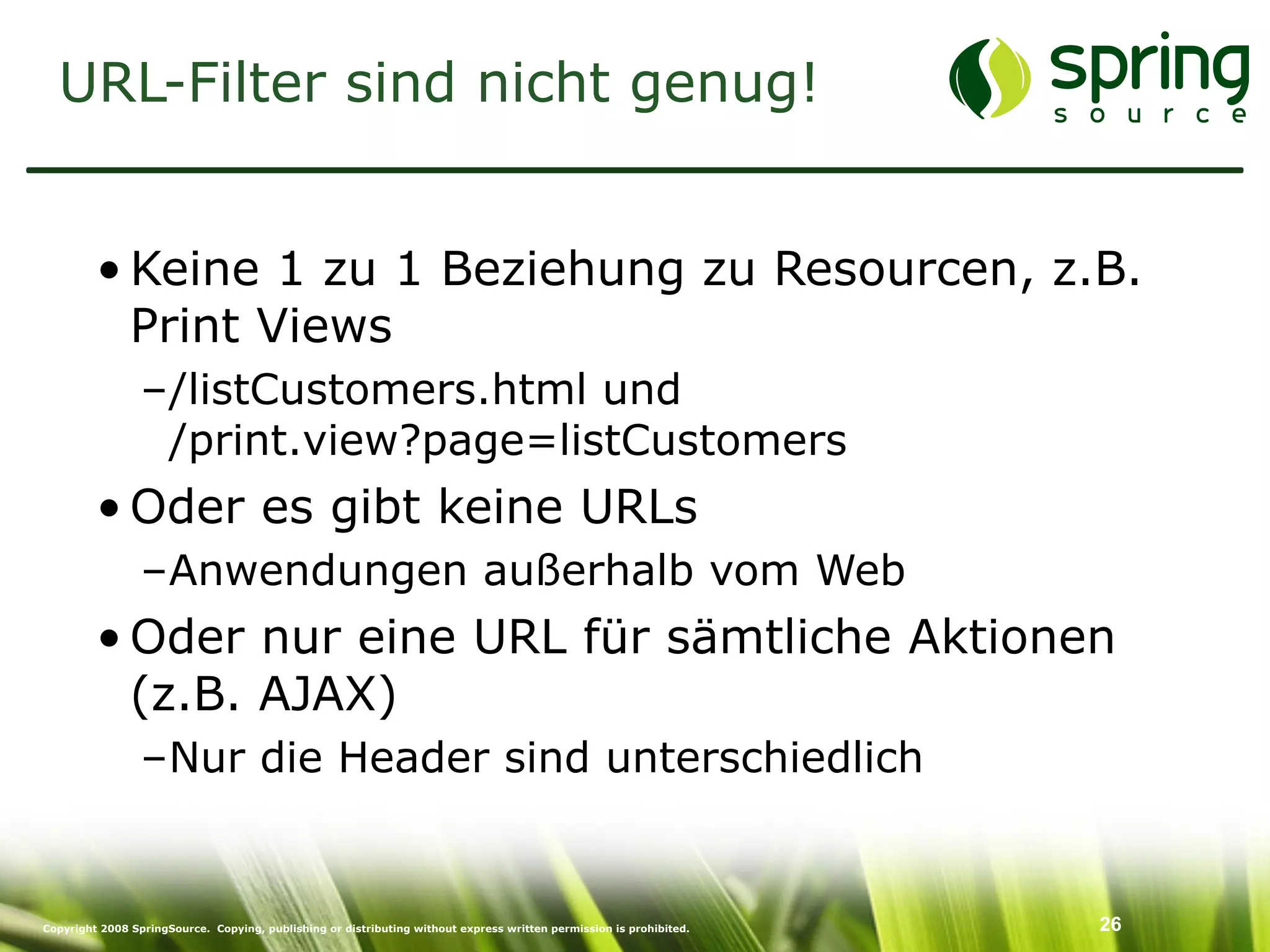 Enterprise Security mit Spring Security