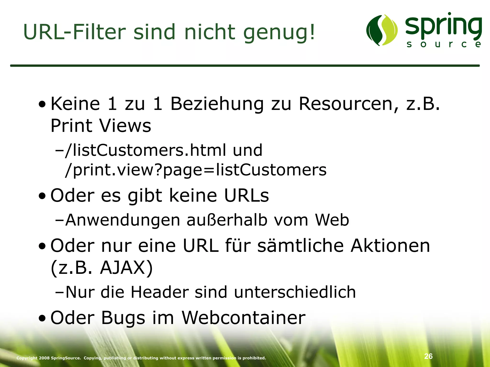 Enterprise Security mit Spring Security