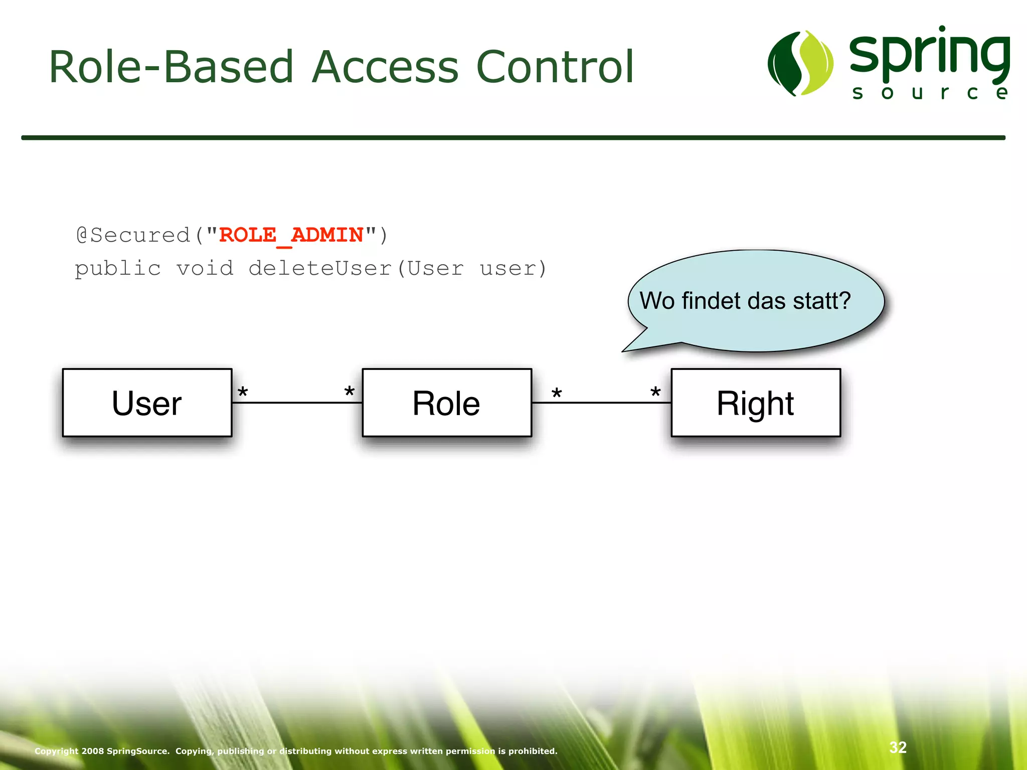 Enterprise Security mit Spring Security