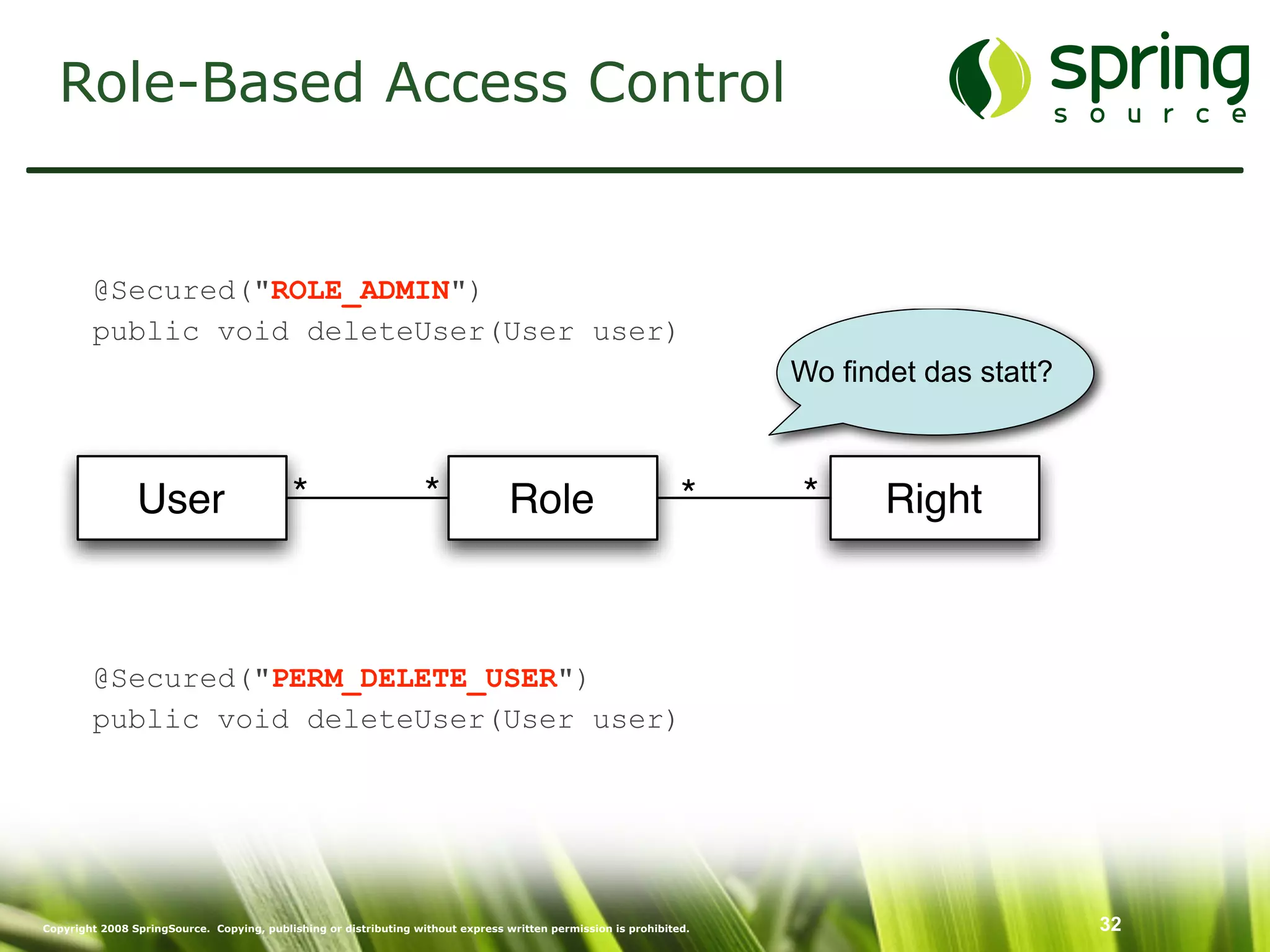 Enterprise Security mit Spring Security
