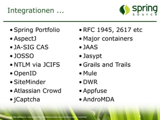 Enterprise Security mit Spring Security