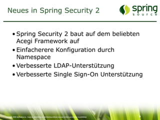 Enterprise Security mit Spring Security