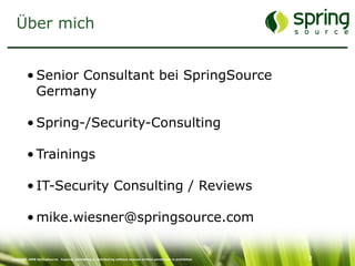 Enterprise Security mit Spring Security