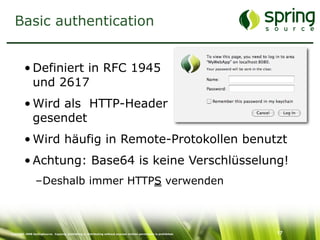 Enterprise Security mit Spring Security