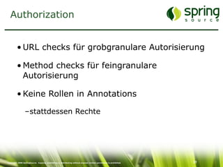 Enterprise Security mit Spring Security