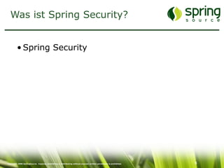 Enterprise Security mit Spring Security