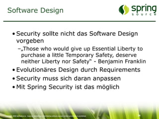 Enterprise Security mit Spring Security