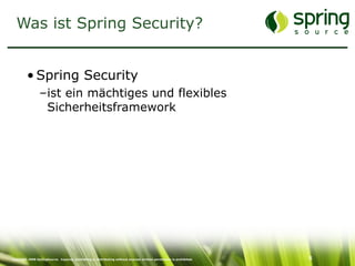 Enterprise Security mit Spring Security