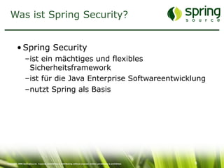 Enterprise Security mit Spring Security