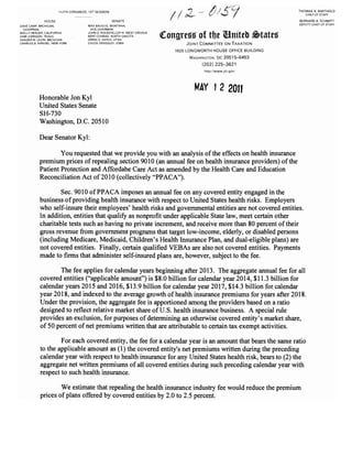 Sen. Kyl Letter