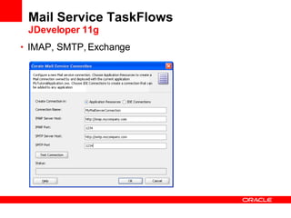 Mail Service TaskFlows JDeveloper 11g IMAP, SMTP, Exchange 