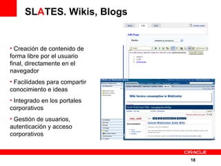 Enterprise 2.0 con Oracle WebCenter