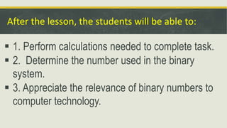 BINARY_NUMBERS.pptx this lesson is about binary numbers in computer ...