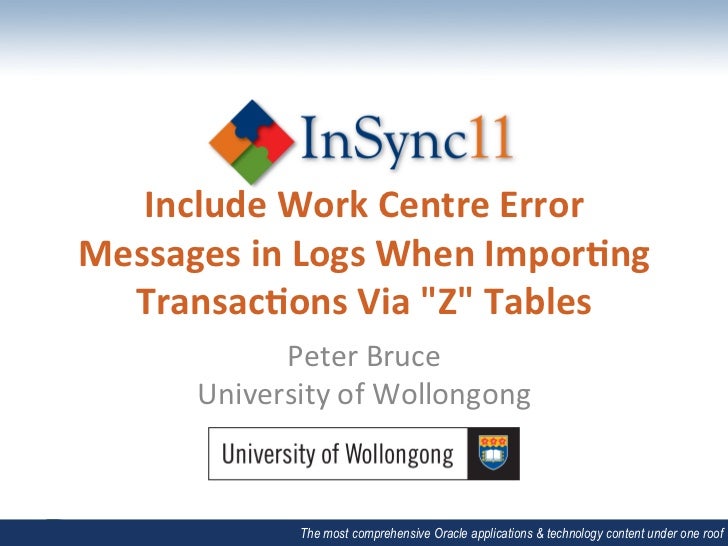 Jd Edwards Peoplesoft 1 Peter Bruce Include Work Centre Error M