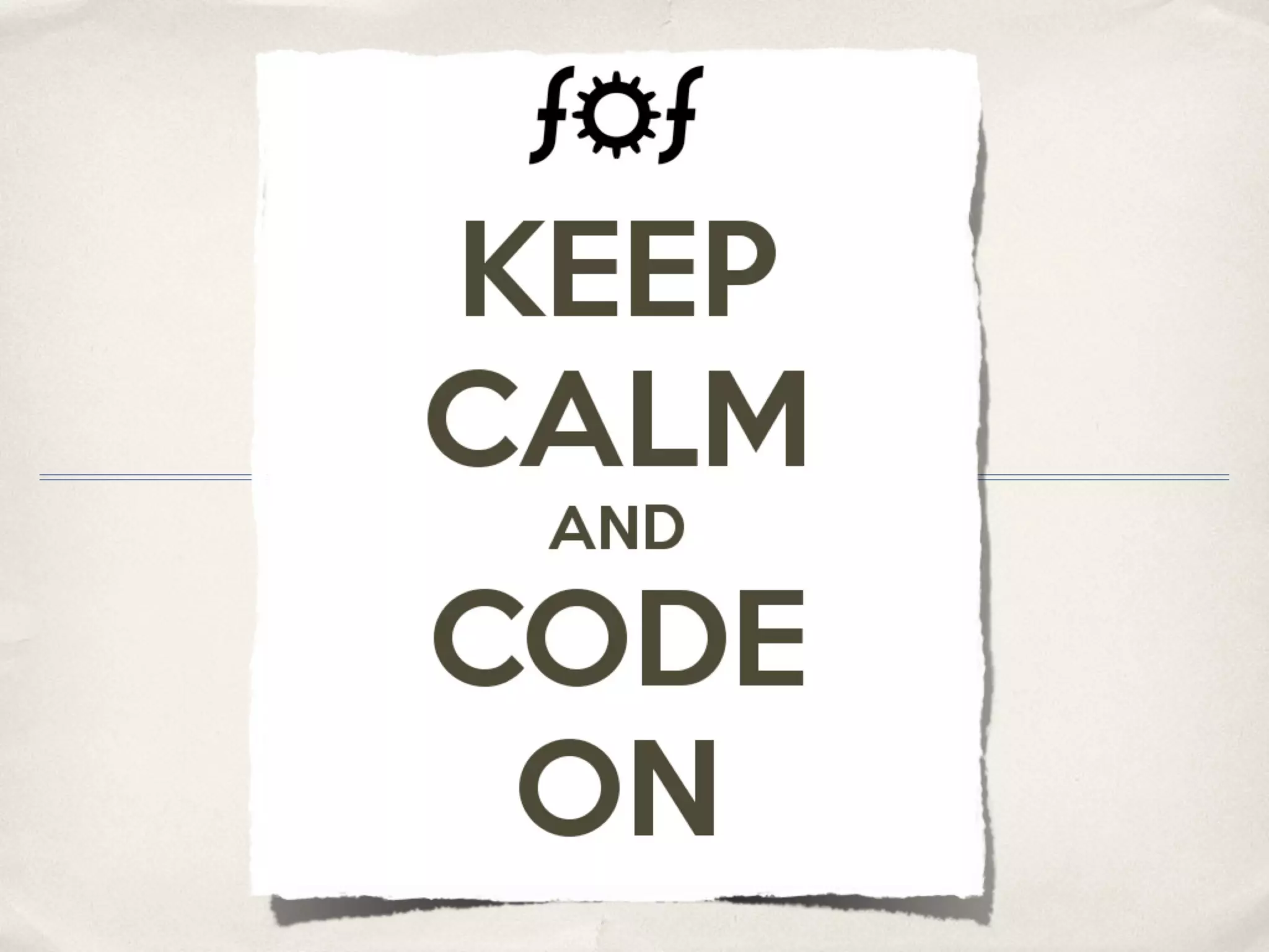 Rapid application development with FOF