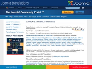 www.joomla.org Joomla!Day Switzerland 2013
Joomla translations
 