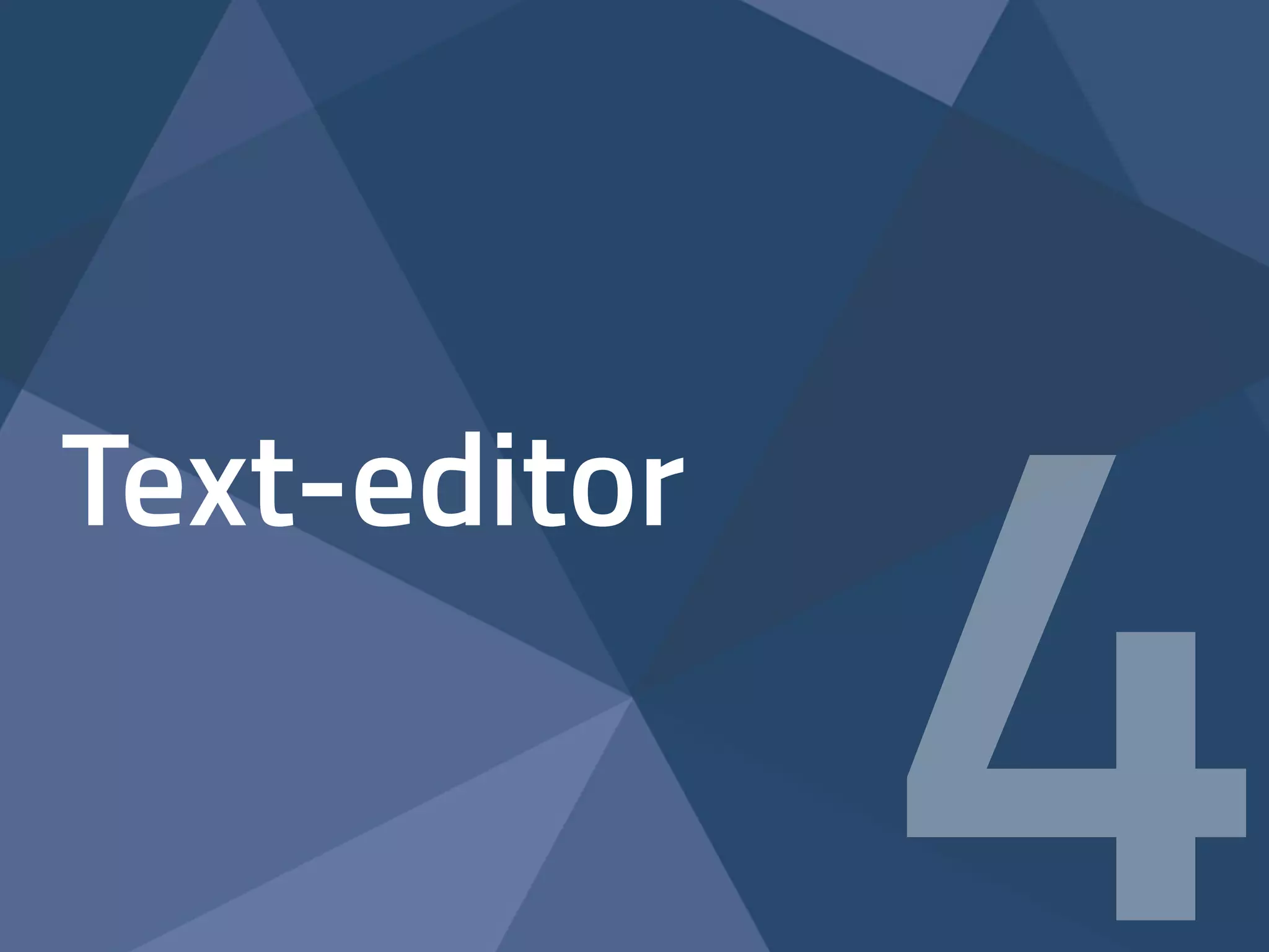 Text-editor 4 
 