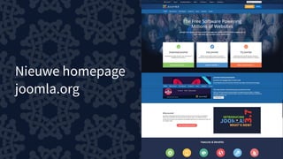 Nieuwe homepage
joomla.org
 