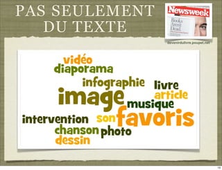 PAS SEULEMENT
   DU TEXTE
                devenirdulivre.poupet.net




                                            13
 